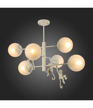 SLE115103-06 Люстра потолочная Белый/Белый E14 6*60W TENATO-foto7