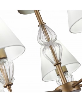 SLE107423-05 Люстра подвесная Золотистый/Белый E14 5*60W DALIDA-foto11