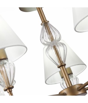 SLE107423-05 Люстра подвесная Золотистый/Белый E14 5*60W DALIDA-foto11