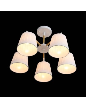 SL375.502.05 Люстра потолочная Белый, Светлое дерево/Белый E27 5*40W PASSETO-foto4