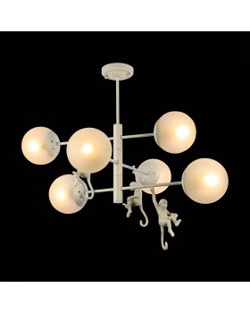 SLE115103-06 Люстра потолочная Белый/Белый E14 6*60W TENATO-foto4