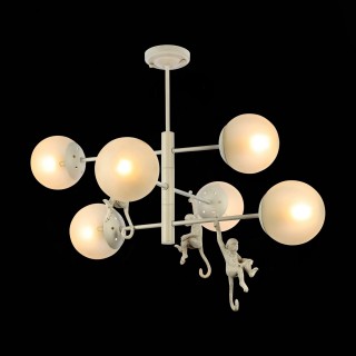 SLE115103-06 Люстра потолочная Белый/Белый E14 6*60W TENATO-foto4