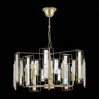 SLE103403-05 Люстра подвесная Шампань/Прозрачный E14 5*40W GIANO-foto8