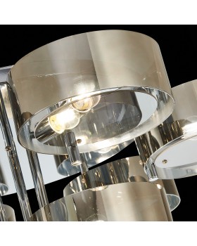 SL483.702.09 Светильник потолочный Хром/Дымчатый E27 9*40W FORESTA-foto8