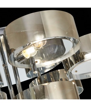 SL483.702.09 Светильник потолочный Хром/Дымчатый E27 9*40W FORESTA-foto8