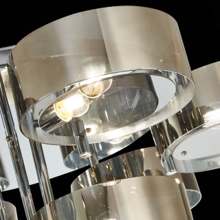 SL483.702.09 Светильник потолочный Хром/Дымчатый E27 9*40W FORESTA-foto8