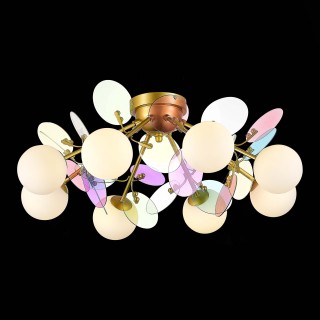 SLE2502-202-08 Люстра потолочная Золотистый/Разноцветный G9 8*5W VOLA-foto4