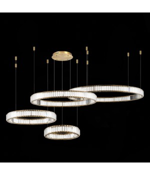 SL1622.303.04 Люстра подвесная ST-Luce Латунь/Прозрачный LED 1*190W 4000K TIVOLI-foto3