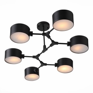 SLE183402-06 Люстра потолочная Черный/Черный E14 6*60W GIMENTO-foto2