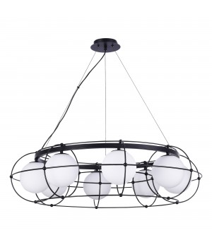 SL1189.403.08 Люстра подвесная ST-Luce Черный/Опал G9 8*5W BEATA-foto2