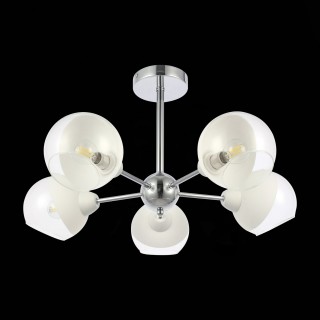 SLE102702-05 Люстра потолочная Хром/Прозрачный, Матовый никель E14 5*40W GIORTE-foto5