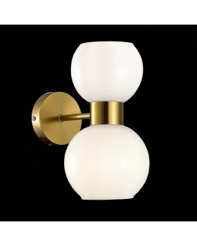 SLE1138-301-02 Бра Латунь/Белый E27 2*60W THONET-foto3