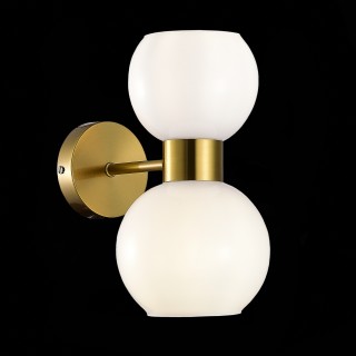 SLE1138-301-02 Бра Латунь/Белый E27 2*60W THONET-foto3