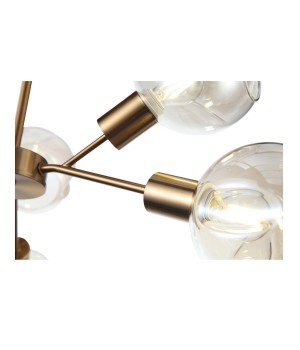 SLE155302-06 Люстра потолочная Античная медь/Янтарный E14 6*60W GENTORE-foto13