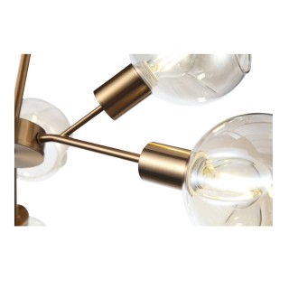 SLE155302-06 Люстра потолочная Античная медь/Янтарный E14 6*60W GENTORE-foto13