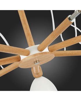 SLE103802-07 Люстра потолочная Светлое дерево, Белый/Белый E27 7*60W BALCAMO-foto9