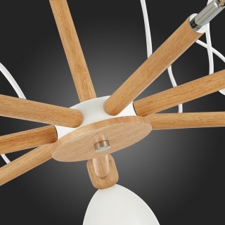 SLE103802-07 Люстра потолочная Светлое дерево, Белый/Белый E27 7*60W BALCAMO-foto9