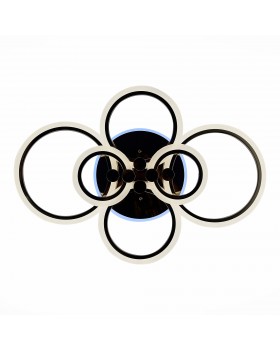 SLE500582-06RGB Светильник потолочный Темный хром/Белый LED 1*132W RGB 8W 3000-6000K CERINA-foto5