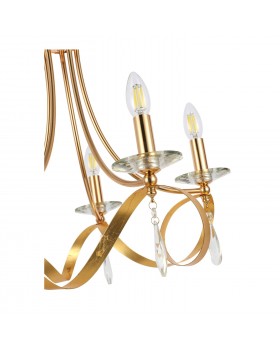 SLE120213-05 Светильник подвесной Французское золото E14 5*40W FILATTA-foto3