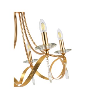 SLE120213-05 Светильник подвесной Французское золото E14 5*40W FILATTA-foto3