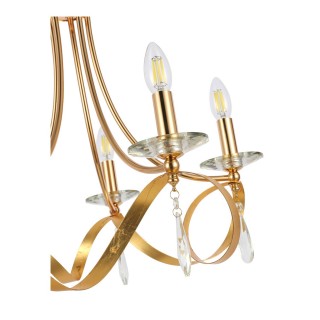 SLE120213-05 Светильник подвесной Французское золото E14 5*40W FILATTA-foto3