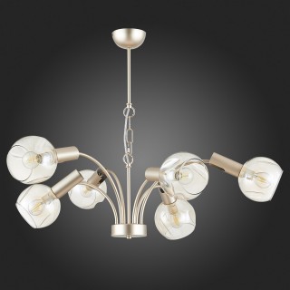 SLE104203-06 Люстра подвесная Шампань/Коньячный E14 6*40W BALCHINO-foto5