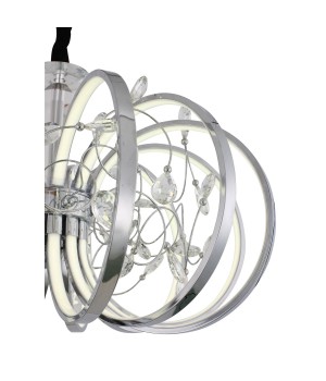 SL923.103.12 Люстра подвесная ST-Luce Хром, Прозрачный/Белый LED 1*70W 4000K OTTAVO-foto3