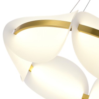 SL1304.203.45 Люстра подвесная ST-Luce Золотистый/Белый LED 1*45W 3000K ETOILE-foto3