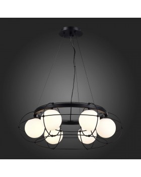 SL1189.403.06 Люстра подвесная ST-Luce Черный/Опал G9 6*5W BEATA-foto5