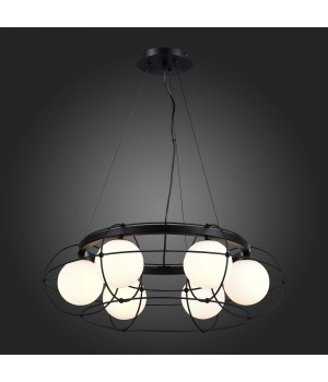SL1189.403.06 Люстра подвесная ST-Luce Черный/Опал G9 6*5W BEATA-foto5