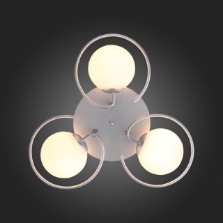 SL418.102.03 Люстра потолочная Серебристый/Белый E27 3*60W GALIO-foto8