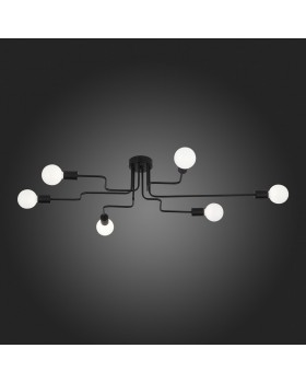 SL419.442.06 Люстра потолочная Черный E27 6*60W ANO-foto6