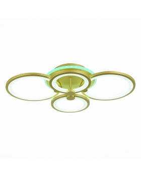 SLE200322-04RGB Светильник потолочный Золотистый/Белый LED 1*100W RGB 8W 3000-6000K LETO-foto3