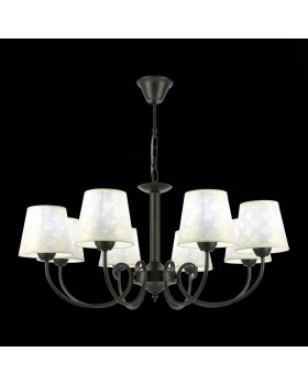 SLE120303-08 Светильник подвесной Темно-серый/Бежевый E14 8*40W RIMENTO-foto4