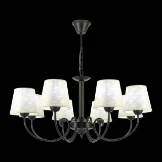 SLE120303-08 Светильник подвесной Темно-серый/Бежевый E14 8*40W RIMENTO-foto4