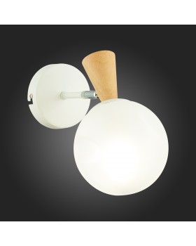 SLE220701-01 Бра Белый, Светлое дерево/Белый E14 1*40W CATANIA-foto5