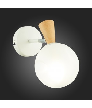 SLE220701-01 Бра Белый, Светлое дерево/Белый E14 1*40W CATANIA-foto5