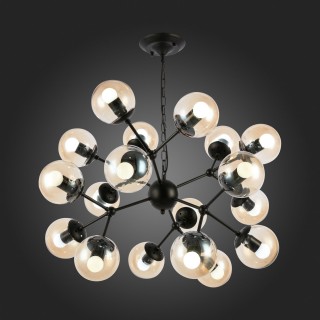 SLE154913-16 Светильник подвесной Черный/Янтарный E27 18*40W LACOTTA-foto7