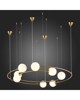 SL1186.303.08 Светильник подвесной ST-Luce Латунь/Молочный G9 8*5W ARKOS-foto5