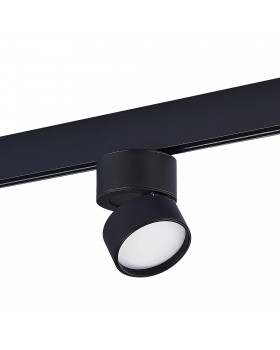ST809.436.09 Магнитный трековый светильник Черный LED 1*9W 3000K 500Lm Ra>90 120° IP20 D85xH126 48VV SKYLINE 48-foto2