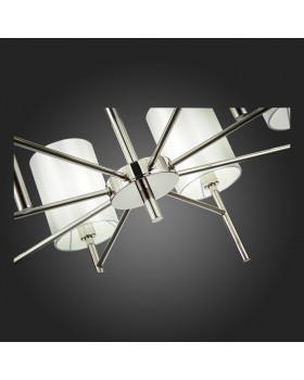 SLE107303-08 Светильник подвесной Никель/Белый E14 8*40W NOIA-foto9