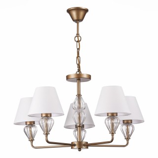 SLE107423-05 Люстра подвесная Золотистый/Белый E14 5*60W DALIDA-foto2