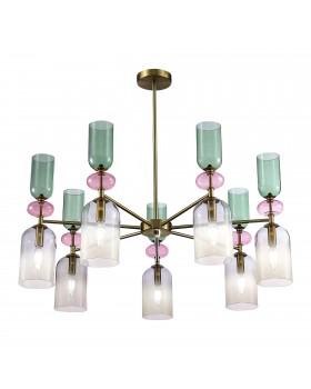 SL2000.202.07 Люстра потолочная ST-Luce Золотистый/Дымчатый E14 7*40W GEA-foto3