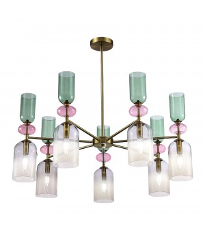 SL2000.202.07 Люстра потолочная ST-Luce Золотистый/Дымчатый E14 7*40W GEA-foto3