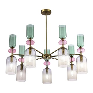 SL2000.202.07 Люстра потолочная ST-Luce Золотистый/Дымчатый E14 7*40W GEA-foto3