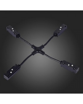 ST006.469.00 Ввод питания X-образный для магнитного шинопровода ST-Luce Черный SKYLINE 48-foto3