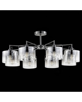 SLE155602-08 Люстра потолочная Хром/Дымчатый E14 8*40W NOSTA-foto5