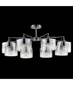 SLE155602-08 Люстра потолочная Хром/Дымчатый E14 8*40W NOSTA-foto5