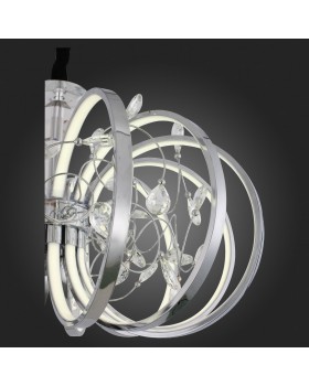 SL923.103.12 Люстра подвесная ST-Luce Хром, Прозрачный/Белый LED 1*70W 4000K OTTAVO-foto9