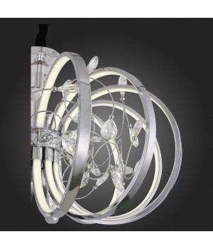 SL923.103.12 Люстра подвесная ST-Luce Хром, Прозрачный/Белый LED 1*70W 4000K OTTAVO-foto9